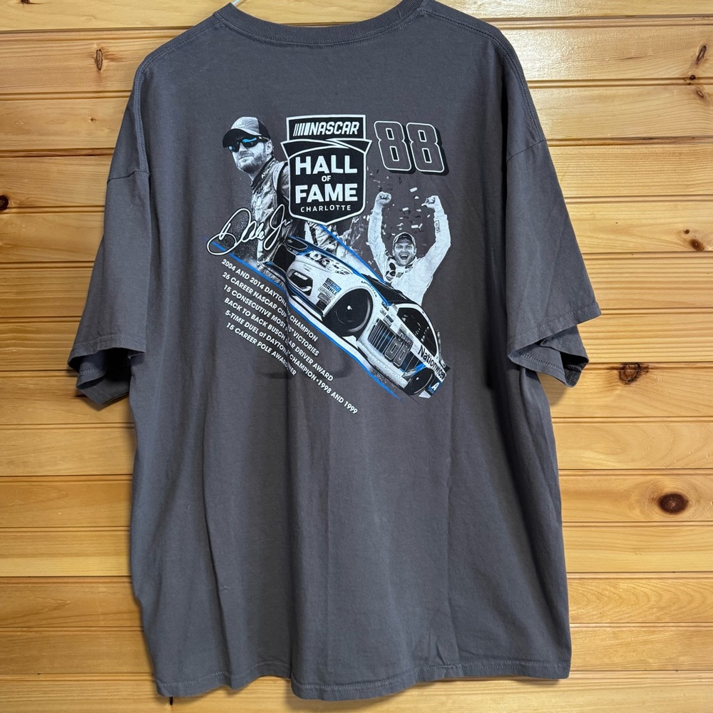 NASCAR Hall of Fame Dale Earnhardt Jr #88 Gray T-Shirt XXL - Picture 4 of 4